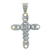 10KT 0.98-1.12CT CHARM "CROSS"