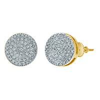 10K 0.19- 0.22CT D- EARRING RDS MICRO PRONG