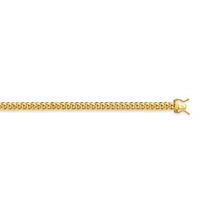 14K 5.7MM YELLOW GOLD HOLLOW MIAMI CUBAN 9"