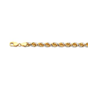 10K 6MM TWO TONE SOLID DC PRISM ROPE 8.5"