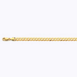 10k 5.5mm Yellow Gold Solid Curb 8.5"