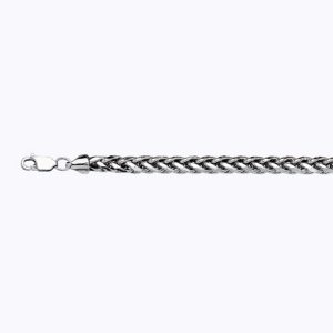 14k 4mm White Gold Palm 9"
