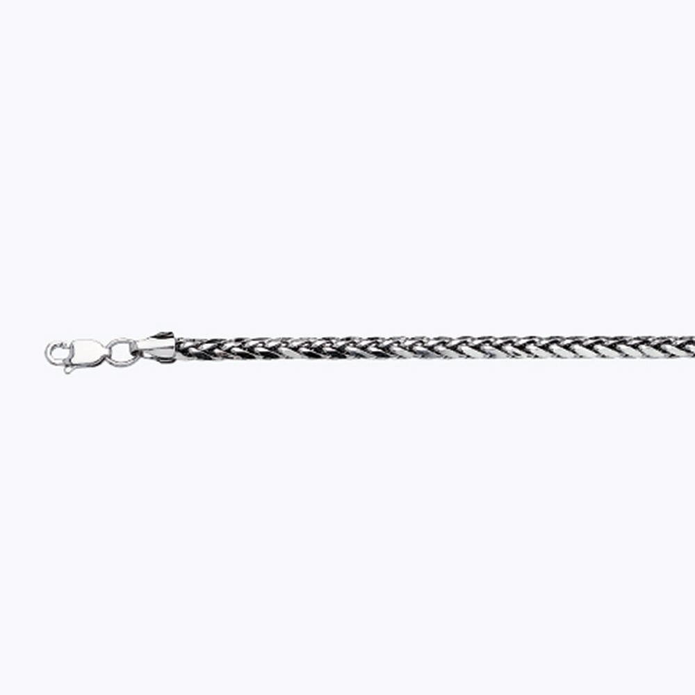 10K 3MM WHITE GOLD PALM 9"