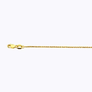10K 1MM YELLOW GOLD SOLID DC ROPE 8.5"