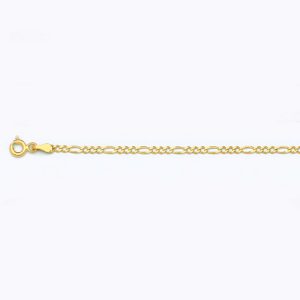 10K 2MM YELLOW GOLD SOLID FIGARO 8.5"