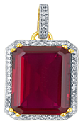 10K 0.20-0.23CT Charm STONE "RED DOG TAG" CNTR 6.03-8.95CT