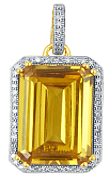 10K 0.18-0.20CT CHARM STONE "YELLOW DOG TAG" CNTR 5.72-10.20CT
