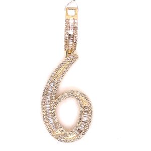 10K 0.62-0.73CT CHARM "NUMBER 6"