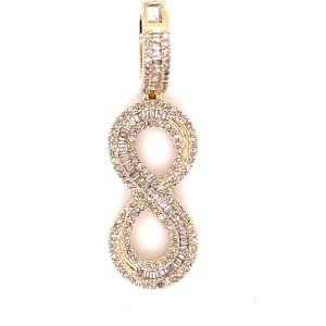 10k 0.69ct Charm "number 8"
