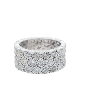 10K 3.59CT Diamond Band Eternity Size 8.00