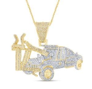 10K 0.81-0.85CT CHARM "TOW TRUCK"