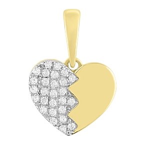 14K 0.11CT CHARM "HEART"
