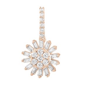14K 0.28CT CHARM "FLOWER"