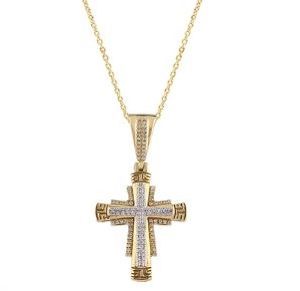 10K 0.16CT CHARM "CROSS"