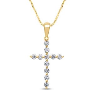 10k 0.98-1.09ct Charm "cross"