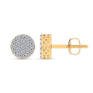 LG - 10K 0.33-0.35CT D-EARRING LDS RDS PRONG SETTING CERTIFIED