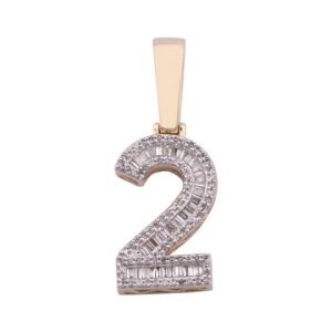10k 0.54-0.65ct Charm "number 2"
