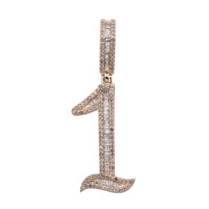 10k 0.54-0.71ct Charm "number 1"