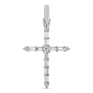 10k 0.24-0.28ct Charm "cross"