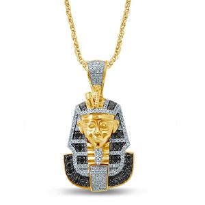 10K 0.81-0.86CT CHARM "EGYPTIAN HEAD"