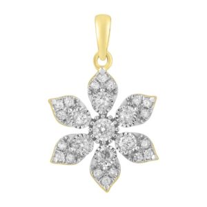 14K 0.25CT CHARM "FLOWER"