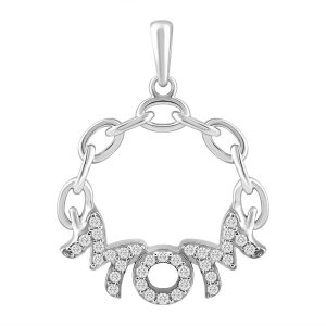 14k 0.10ct Charm "mom"
