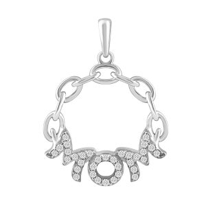 14k 0.10ct Charm "mom"