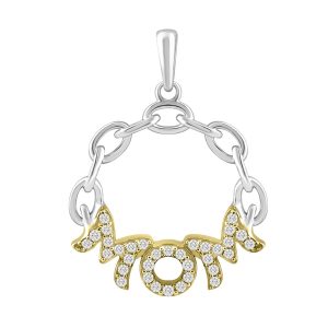 14k 0.10ct Charm "mom"