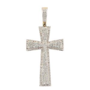 10K 0.75CT CHARM "CROSS"