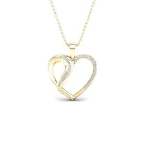 10K 0.10CT Charm "HEART"