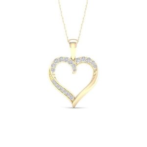 10K 0.16CT CHARM "HEART"