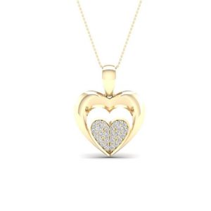10K 0.12CT CHARM "HEART"