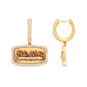 10K 0.61CT Diamond Earring "Last Supper"
