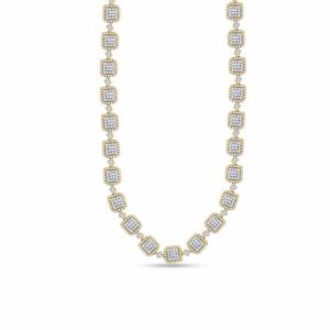 14K 4.48CT D-NECKLACE RDS SIZE 18 INCHES