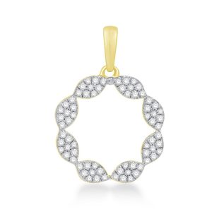 10k 0.27ct Charm "wreath"