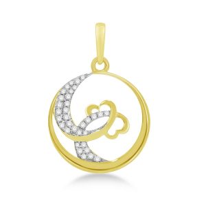 10K 0.13CT CHARM "WAVES"