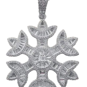 10KT 1.32-0.1.35CT CHARM "SNOWFLAKE"