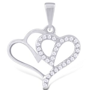 10K 0.15CT D-PENDANT LDS RDS "HEARTS"