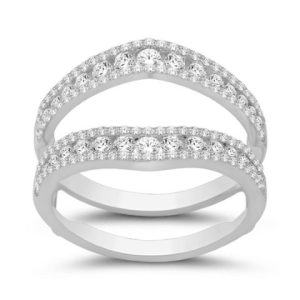 10K .98-1.03 CT DIAMOND RING GUARD