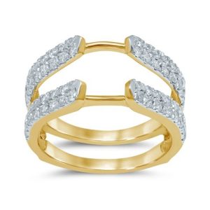 10K 1.05 CT DIAMOND RING GUARD