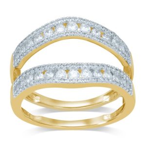 10K 0.73-0.76 CT DIAMOND RING GUARD