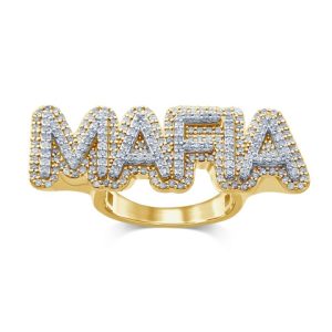 10K 1.71CT D-TALKING RING MEN RDS "MAFIA"