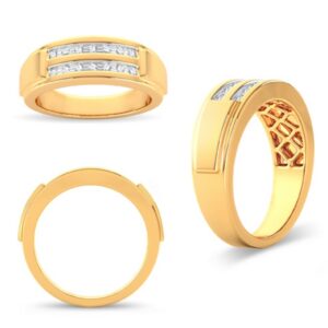 10K 0.20-0.23CT D-BAND MEN RDS RHODIUM