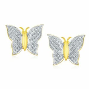 10K 0.24CT D-EARRING RDS MP "BUTTERFLY"