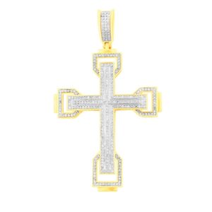10k 0.95-1.00ct Charm "cross"