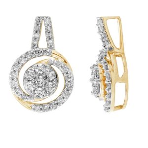 10k 0.30-0.34ct Charm "diamond Spiral"