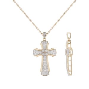 10k 0.48-0.50ct Charm "cross"