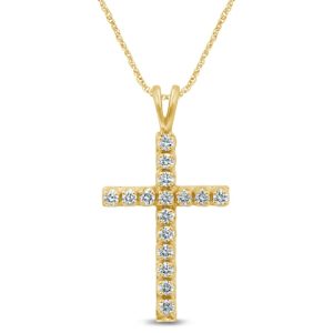 10k 0.96-1.09ct Charm "cross"