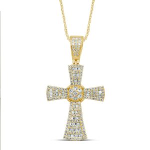 10K 1.62-1.67CT CHARM "CROSS"