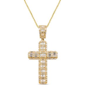 10K 1.75CT CHARM "CROSS"